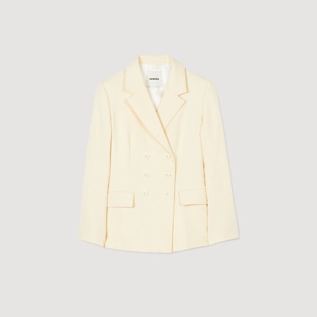 Veste de costume à boutonnage croisé 